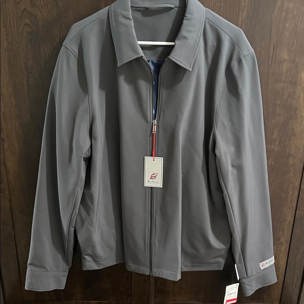 Ben Sherman Gray Lightweight Zip-Front Jacket
